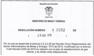 Resolución 40052 de 2016 (MME)